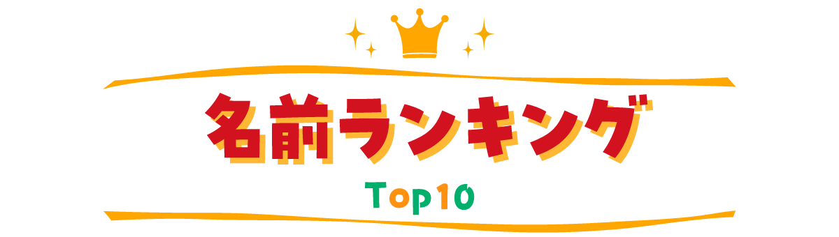 名前ランキング TOP10